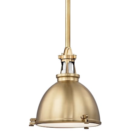 Hudson Valley Lighting Massena 1 Light Pendant 13.5 In. Aged Brass 4614-AGB