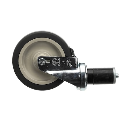 Low Temp Industries Caster with Brake, Swivel Stem, 5in 130600