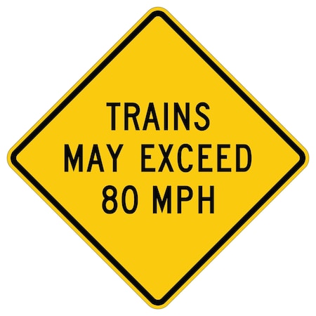 Sign Solutions Usa Traffic Sign, 36 in Width, Aluminum Sign, Diamond DUS06DFY3636W10-8