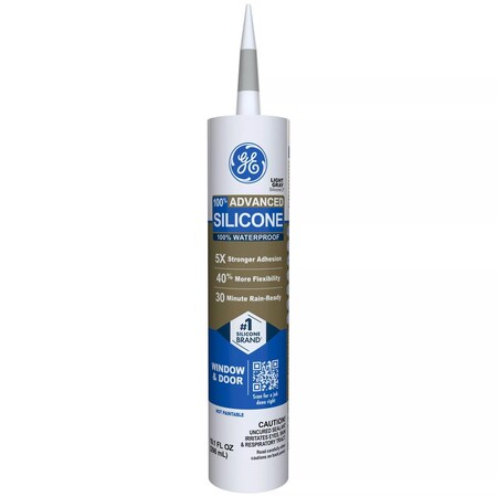 Ge GE Advanced Light Gray Silicone 2 Window and Door Caulk Sealant 10.1 oz 2813704