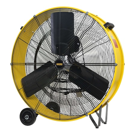 Edendirect Heavy Duty Industrial Blower Drum Fan, 30 in Blade Dia, 120V, 2,900/4,800 cfm IR-FAND30FDC