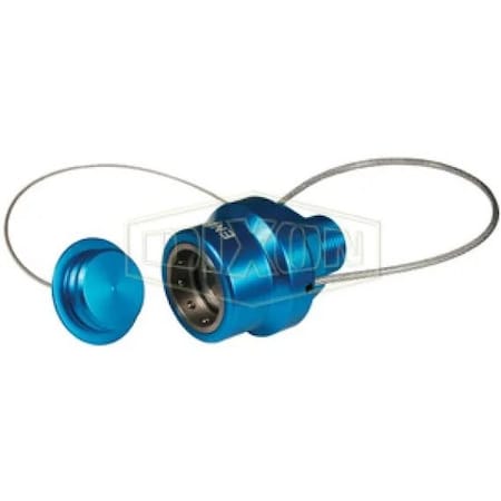 Dixon High Flow FloMAX Engine Oil Nozzle, Adapter, 3/4 in, Quick Connect Coupler x MNPT, Anodized Aluminum ENBL-P3