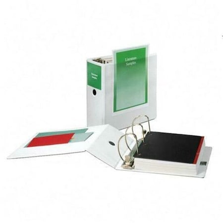 Cardinal Brands Cardinal, PERFORMER CLEARVUE SLANT-D RING BINDER, 3 RINGS, 5in CAPACITY, 11 X 8.5, WHITE 17950