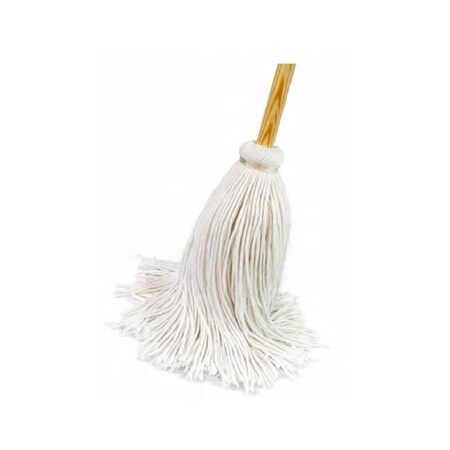 Bsl Deck Mop With Lacquered Finished Handle Rayon 20 oz No 24 - Natural, PK6 5576-6