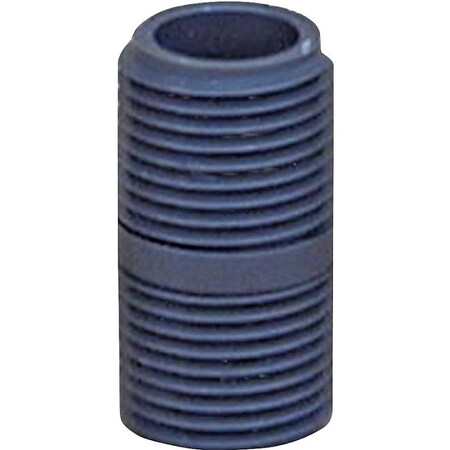 Genova LASCO 205011BC Pipe Nipple, 12 in, NPT, PVC, Gray, SCH 80 Schedule P-12-CL