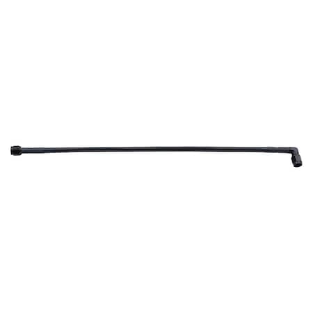 Powerhouse 12 in. 90 deg -4 AN No. 4 Black Coated Braided Line PO3625676