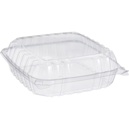 Dart ClearSeal Plastic Hinged Container, Large, 9x9-1/2x3, Clear, PK200 C95PST1