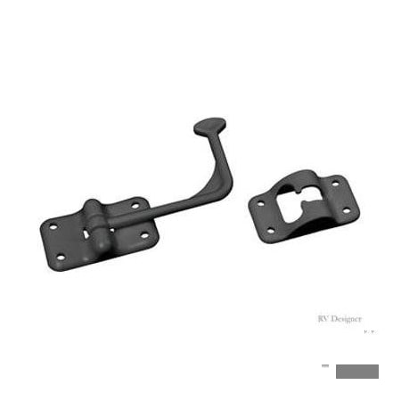 Rv Designer ENTRY DOOR HOLDER - PLASTIC - 90 DEGREE - BLACK E278