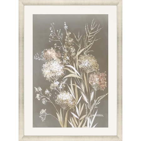 Homeroots Delicate Bunch II Gold Framed Print Wall Art 525724