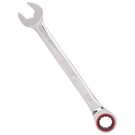 Vulcan Combination Wrench, SAE, 3/4 in Head, Chrome Vanadium Steel, Polished Mirror PG3/4