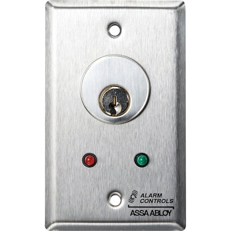 Alarm Controls Keyswitch - Stainless Steel MCK-6-2