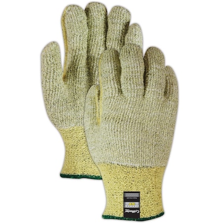 Magid CutMaster Aramax XT AX450 Heavyweight Loops Out Terrycloth Seamless Machine Knit Gloves, Size 9, 12PK AX4509