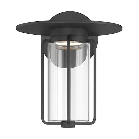 Euf Florin, Outdoor, 10", Sand Black, Clear Glass 49843-019