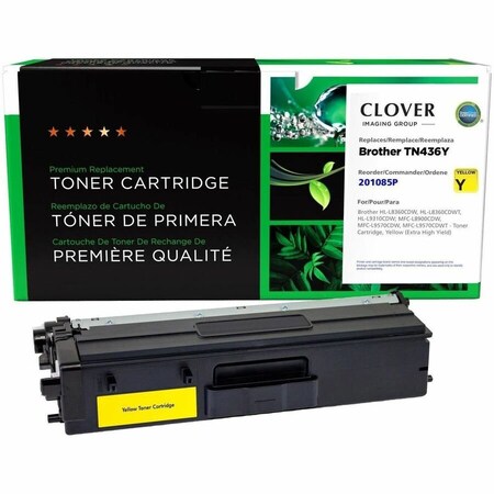 Clover Imaging Group Imaging Remanufactured Extra High Yield Yellow Toner Cartridge 201085P