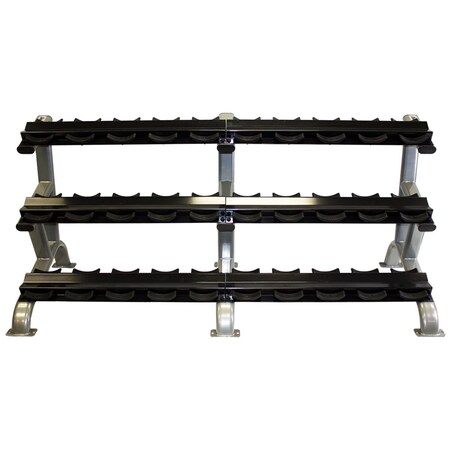 Troy Barbell 3 Tier 15 Pair Dumbbell Saddle Rack DR-15