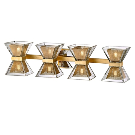 Troy Lighting Expression 8 Light Bath And Vanity 27.5 In. Gold Leaf B5804-GL