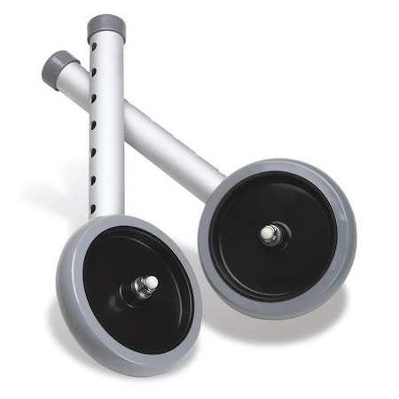 Medline 5in Wheel Footpiece Set for Walker, 3PK G07722G