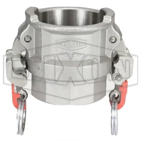 Dixon Vent-Lock Safety EZ Boss-Lock Type D Cam and Groove Coupler with Seal and Cam Arms, 1-1/2 in Nomin RLD150EZ