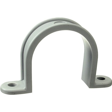 Halex 2-Hole Conduit Strap, 1-1/2 in, PVC, Gray, 25/BX, 25PK 71215B