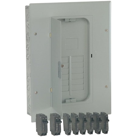 Ge Load Center, TLM, 12 Spaces, 125A, Main Lug TLM1212CCUPL8
