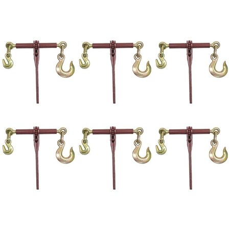 Mytee Products 6Pk 5/16in - 3/8in Binder with Grab Hook one side, 1/2in Slip Hook on Other, 660..., 6PK CBRS38-SHx6