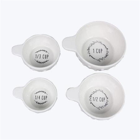 Campanas 5.6 in. Cottage Core Ceramic Measuring Cup, 4 Piece Per Set CA4267808