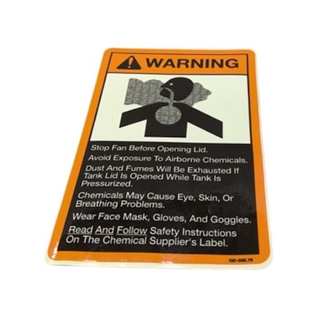 Cnh DECAL WARNING, CNH OEM GD-500.79 GD-500.79