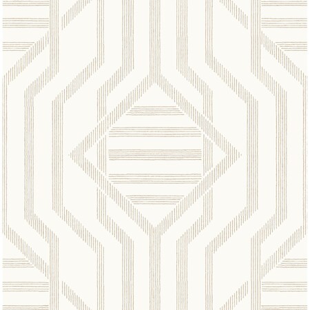 A-Street Prints Essex Wheat Geometric Wallpaper 4147-27404