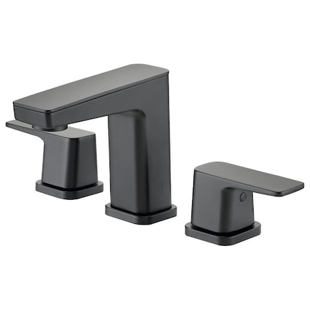 Boston Harbor Lavatory Faucet, 12 gpm, 2Faucet Handle, 3Faucet Hole, BrassZincPlastic, Matte Black FW6AC023BL