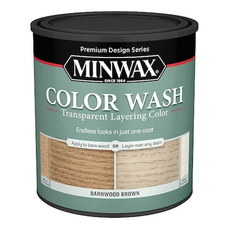 Minwax Wood Stain, 1 qt, Barnwood Brown 401140000