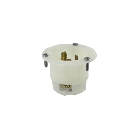 Leviton Industrial Grade Flanged Inlet 30 Amp, 277 Volt 2635