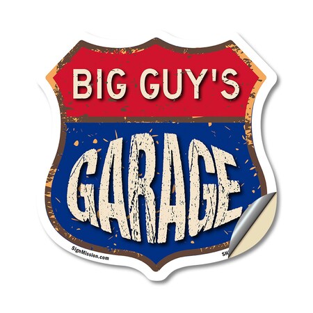 Signmission Big Guy's Garage, 12 Inch X 12 Inch, Vinyl Decal SHI-D-12-383-BIG GUY