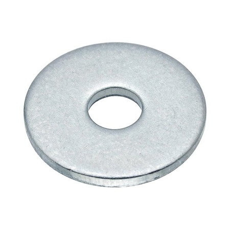 Zoro Select Flat Washer, For Screw Size #4 , Aluminum Plain Finish, 5 PK WASB#4WAL