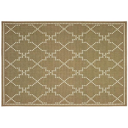 Oriental Weavers Marina Indoor Outdoor Outdoor Geometric Rectangle Area Rug, Tan - 7 ft. 10 in. x 10 ft. 10 in. M7765Y240330ST