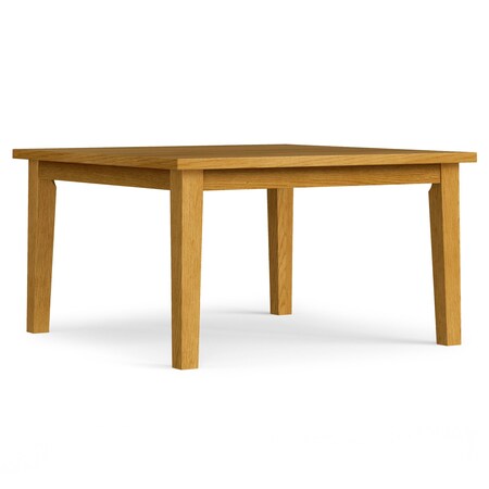 Homeroots 54" Oak Wood Frame Base Square Dining Table 640698
