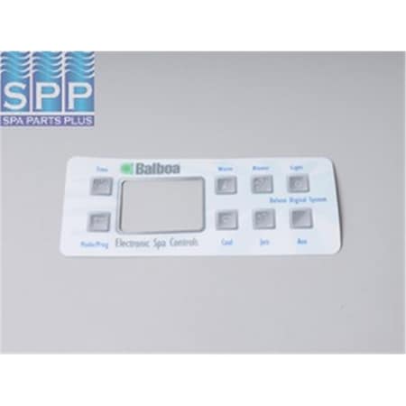 Balboa Deluxe 8-Button Spa Side Overlay for 54128 10823