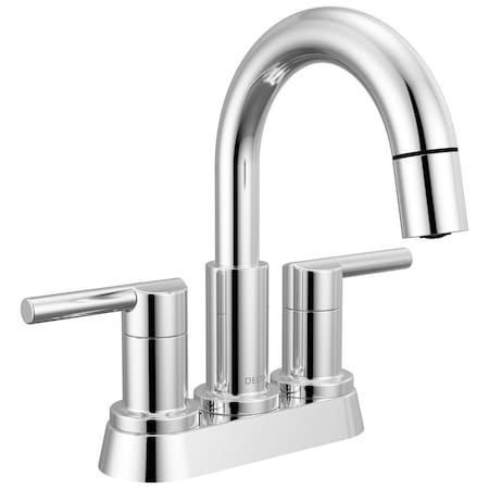 Delta Nicoli Two Handle Centerset Pull-Down Bathroom Faucet, 6.94 in, Chrome 25749LF-PD