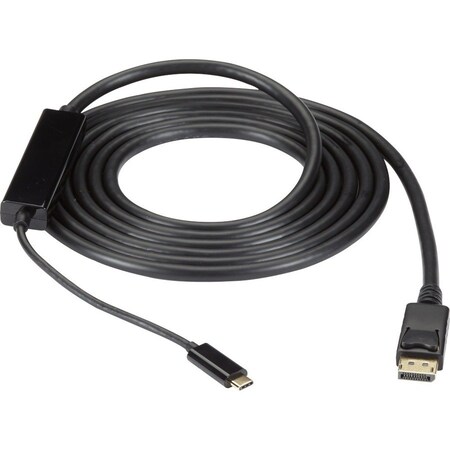 Black Box BLACK BOX USB-C Adapter Cable, USB-C To Displayport Adapter, 4k60, Dp 1.2 Alt Mode, 10-ft. 3.0-m VA-USBC31-DP12M-010