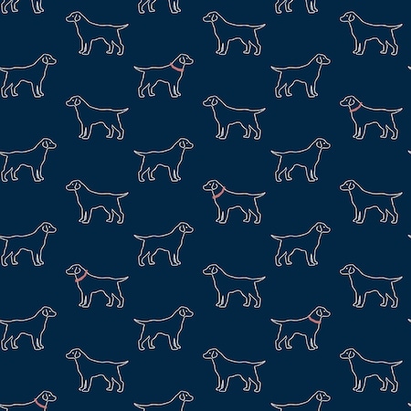 Chesapeake Yoop Dark Blue Dog Wallpaper 3122-10402