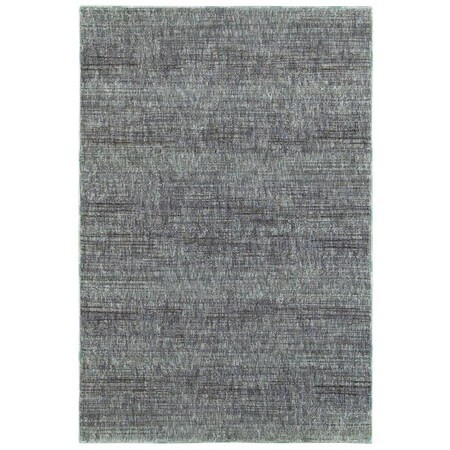 Oriental Weavers Atlas Indoor Casual Solid Rectangle Area Rug, Blue - 5 ft. 3 in. x 7 ft. 3 in. A8033J160230ST