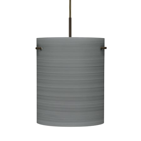 Besa Lighting Besa Tamburo 8 Pendant, Titan, Bronze Finish, 1x 100W MAX E26 Base 1JT-4006TN-BR