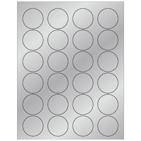 Bsc Preferred Foil Circle Laser Labels LL216SR