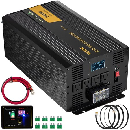 Vevor Pure Sine Wave Inverter Power Inverter 5000W DC12V to AC120V Inverter LCD GYS-5000W