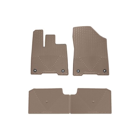 Weathertech Tan, Front and Rear All Weather Floor Mats W580TN-W581TN