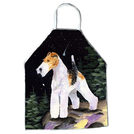 Carolines Treasures Starry Night Fox Terrier Apron - 27 x 31 in. SS8503APRON