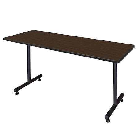 Regency Kobe T-Base Training Seminar Table, 60 in W, 30 in L, Neo Walnut MKTRCT6030NW