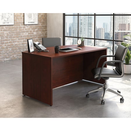 Officeworks By Sauder Bowfront Executive Desk, 29.291 in H, 59.055 in W X Classic Cherry 426284