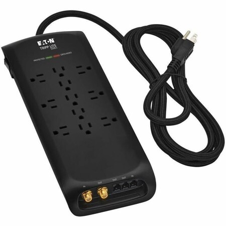 Eaton TRIPP LITE SERIES 11-OUTLET SURGE PROTECTOR 5-15R OUTLETS 4200 JOULES TEL/MODEM/ TLP118DBTELTV