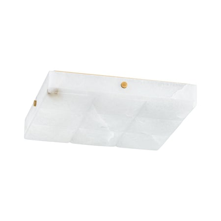 Corbett Lighting Gypsum 1 Light Flush Mount 15 In. Vintage Brass 469-15-VB