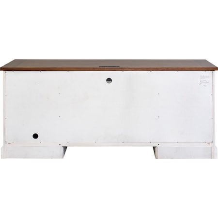 Martin Furniture Durham Computer Desk in Weathered White IMDU689